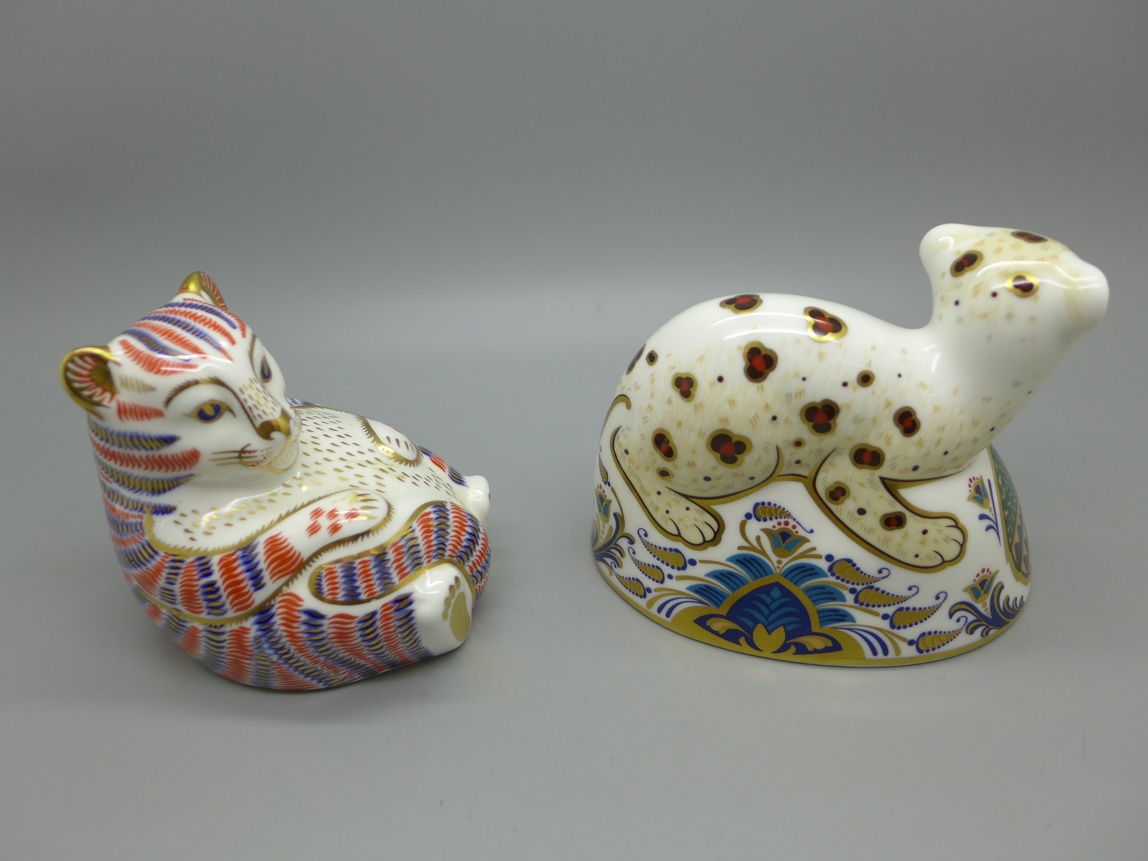 Two Royal Crown Derby paperweights - Leopard Cub, specially commissioned limited edition for - Image 2 of 3