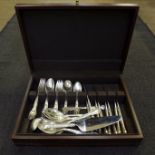 An American Chantilly pattern sterling silver cutlery set, marked Gorham Sterling, eight setting