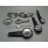 Wristwatches including Avia, Polar Star, Ellesse, etc.