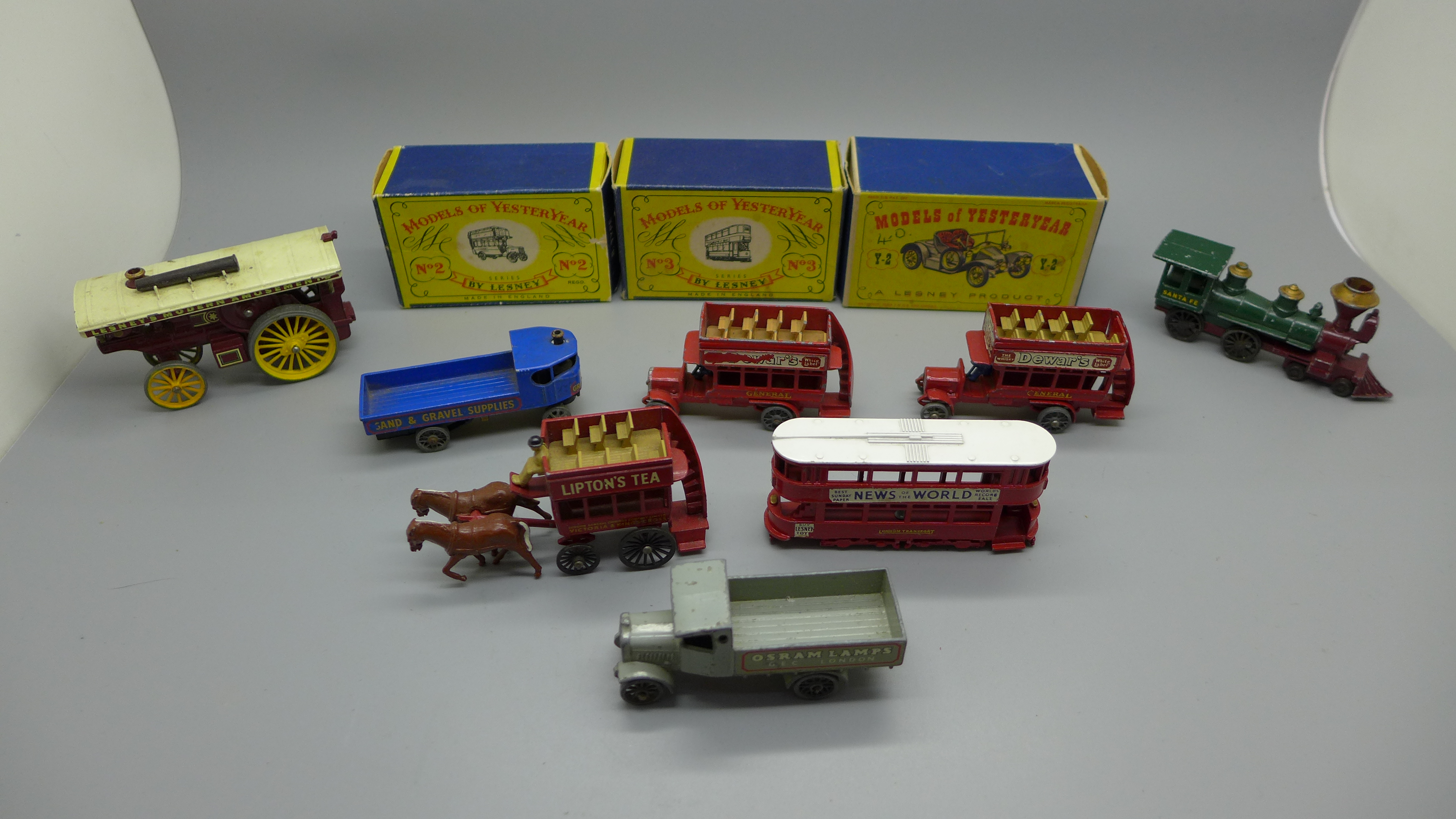 Eleven Matchbox Yesteryear model vehicles, three boxed