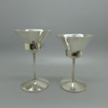 Two silver goblets, Gladwin Ltd., Sheffield, 177g