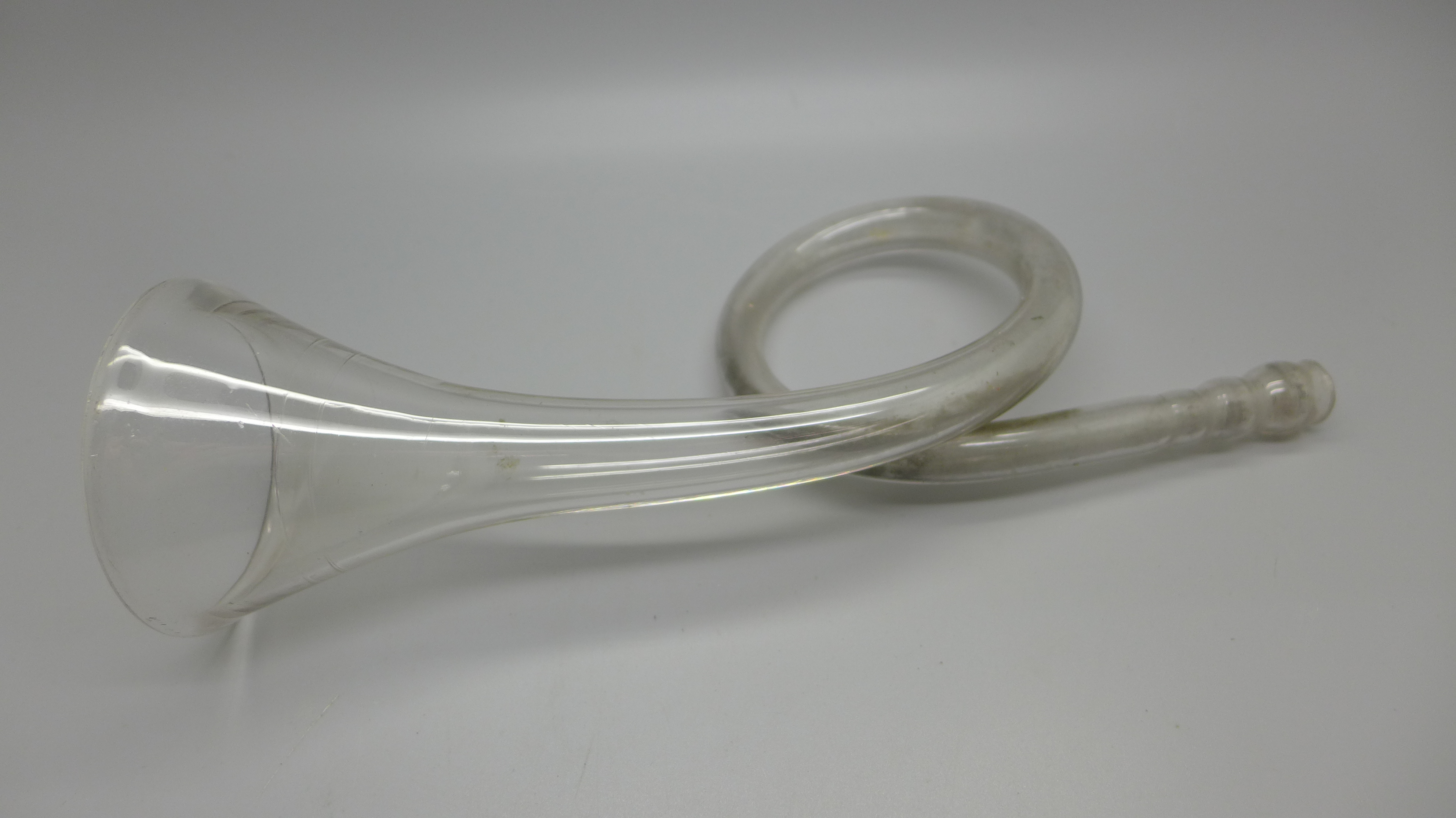 A Georgian glass horn shaped pontil - Image 2 of 2