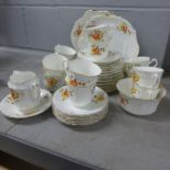 A retro Paladin china tea service, twelve setting, some a/f **PLEASE NOTE THIS LOT IS NOT ELIGIBLE