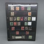 Stamps;-GB officials and fiscals on stock card