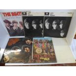 The Beatles LP records and 7" singles