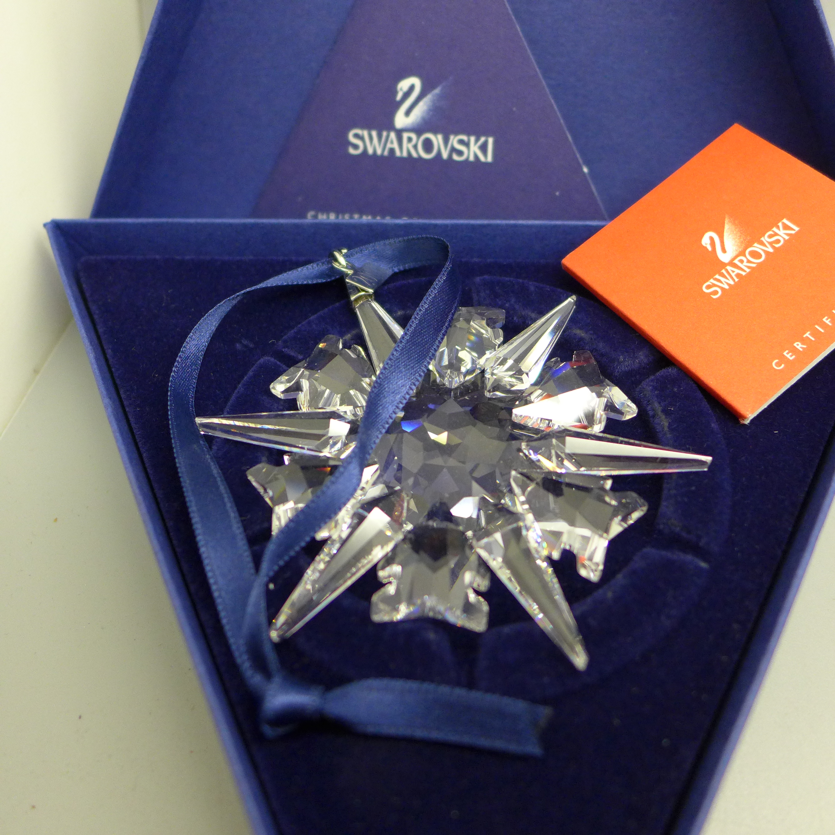 Four Swarovski Christmas ornaments; 2002, 2003, 2005 and 2006 - Image 3 of 5