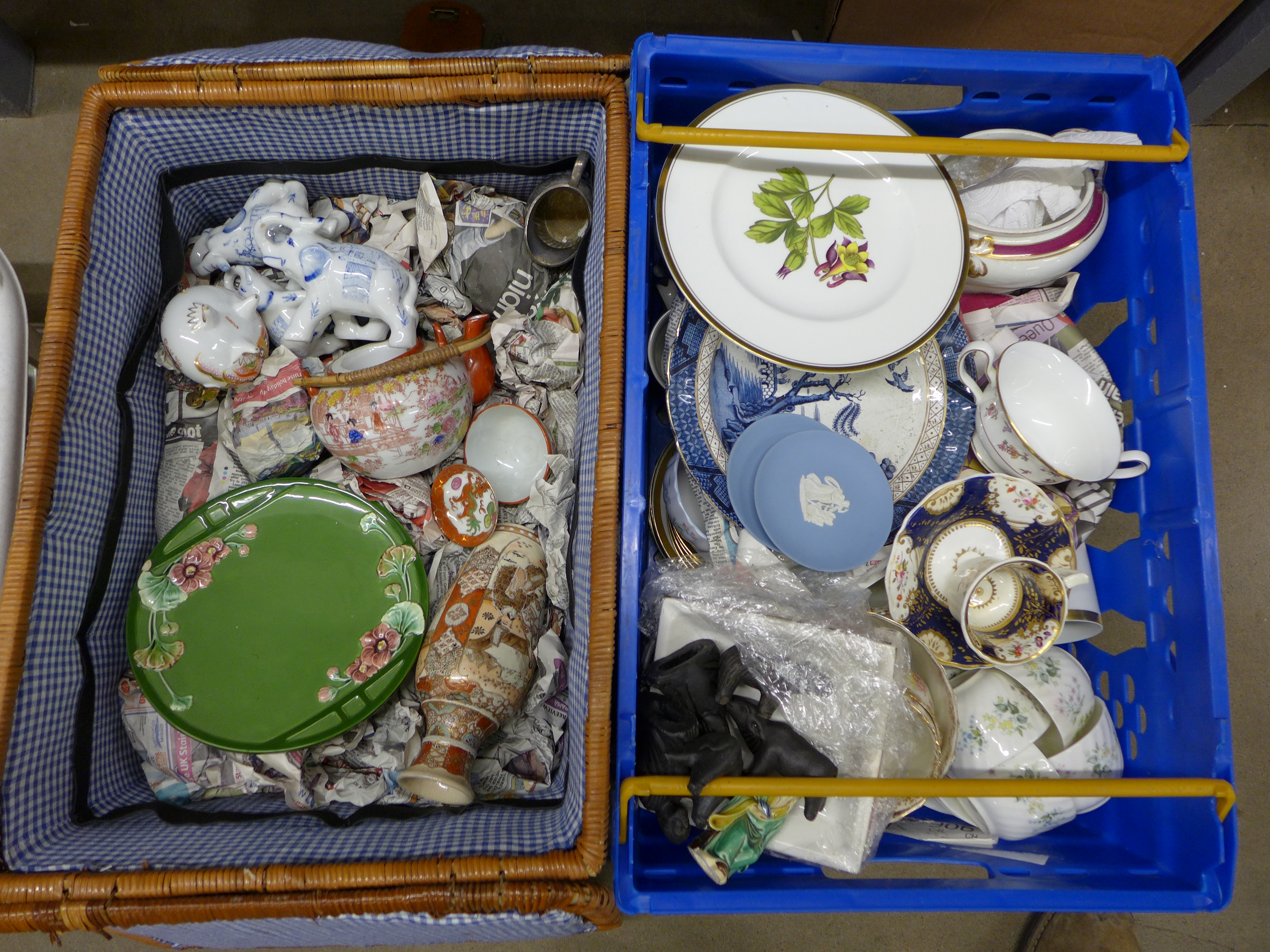 Five boxes of assorted china, glassware and dolls **PLEASE NOTE THIS LOT IS NOT ELIGIBLE FOR POSTING - Image 2 of 3