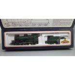 A Bachmann OO gauge locomotive and tender, 43xx 2-6-0, boxed