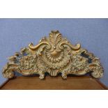 A French style gilt resin pediment