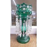 A green glass lustre