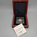 A French 1811 20 Francs gold coin, 6.45g, .900 gold with certificate, boxed