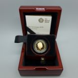 The Royal Mint The Sovereign 2018 Gold Proof coin, limited edition, with certificate, boxed