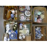 Six boxes of mixed china and glass **PLEASE NOTE THIS LOT IS NOT ELIGIBLE FOR POSTING AND PACKING**