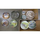 Two boxes of collectors plates and other decorative plates **PLEASE NOTE THIS LOT IS NOT ELIGIBLE