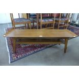 A teak coffee table