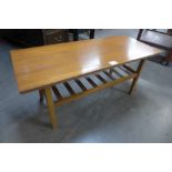 A teak coffee table