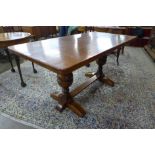 An oak refectory table