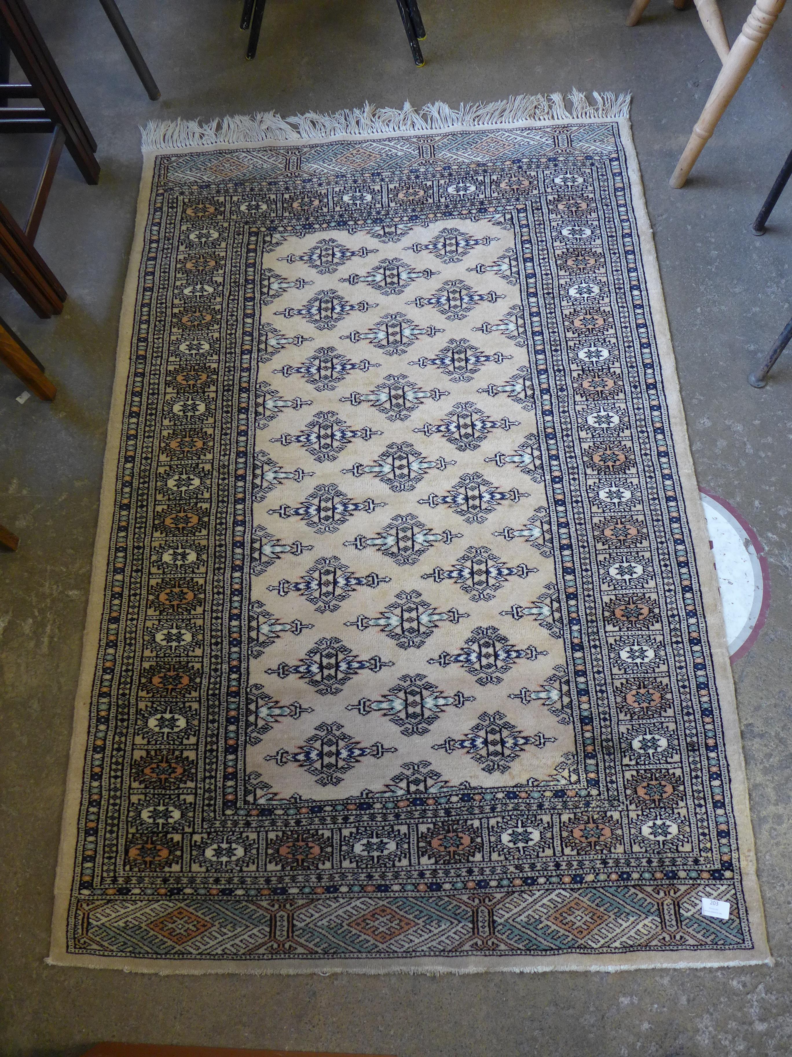 A cream ground rug