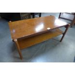 A teak coffee table