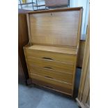 A teak bureau