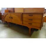 A teak sideboard, a/f