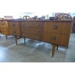 A tola wood concave sideboard