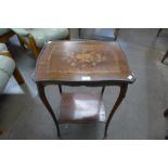 A 19th Century French marquetry inlaid rosewood and gilt metal mounted gueridon table