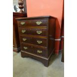 A George III mahogany bachelors chest of drawers