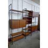 A teak room divider