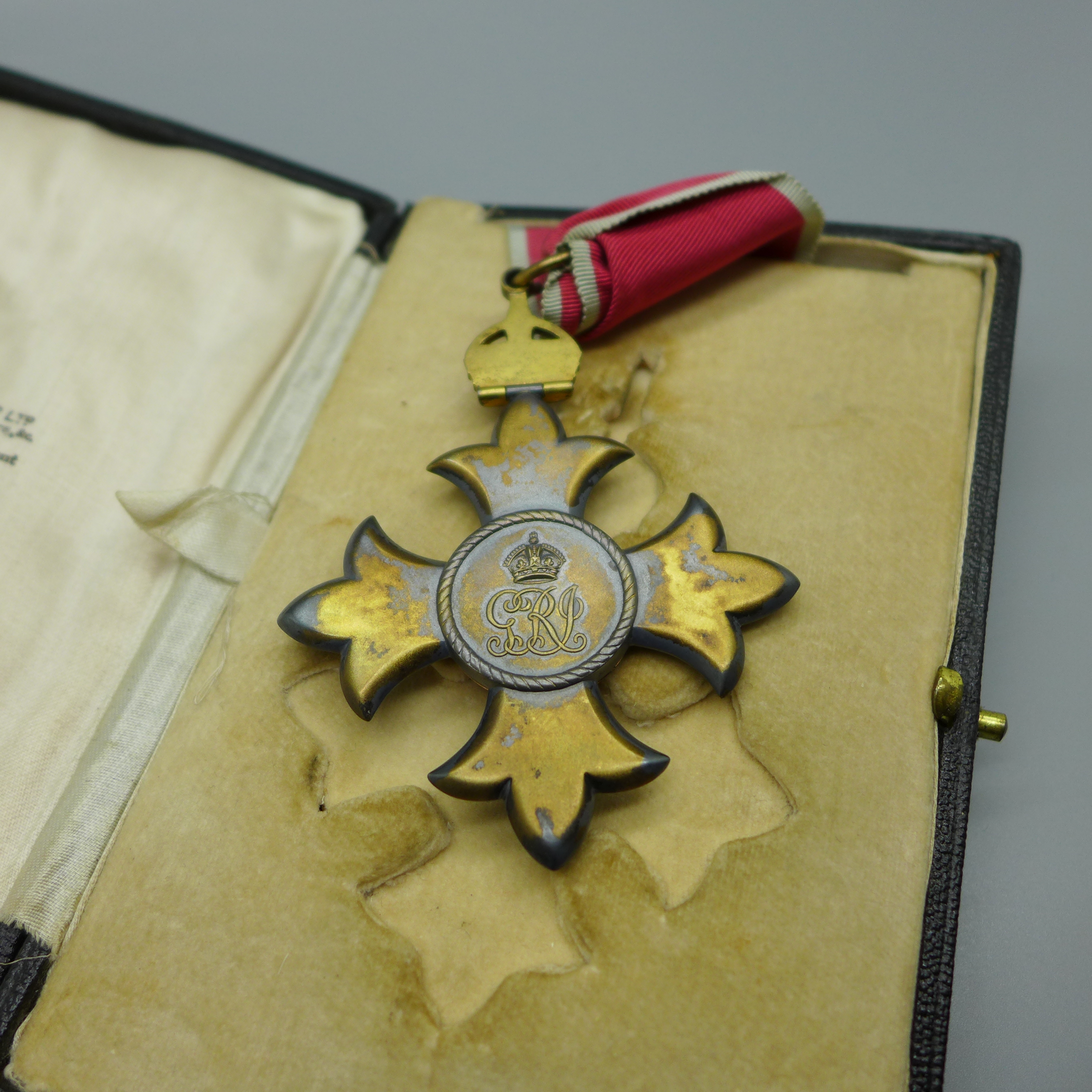 A King George V C.B.E. medal, in a fitted Garrard case - Image 3 of 3