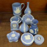 A collection of Wedgwood Jasperware