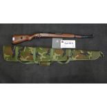 A Double Bell Mauser Kar 98K Models target shooting air rifle, 1/1 scale, with soft case, (purchased