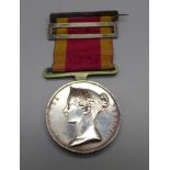 A China War Medal, 1842, to W. Webber, Asst. Surgeon H.M.S. Vixen
