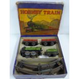 A Hornby model rail clockwork train set, boxed