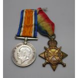 A pair of WWI medals, to 10607 Pte. J. McWilliams, Ches. R.