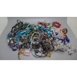 Gemstone jewellery including turquoise, coral, garnet, etc.