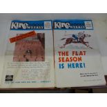 Two Kinematograph Weekly film magazines, with original posters, 1939