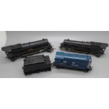 Three 00 gauge locomotives and one tender, a/f