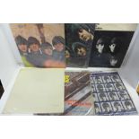 Six the Beatles LP records, The White Album, number 0027825, lacking inserts, The Beatles, A Hard
