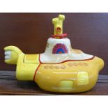 A The Beatles Yellow Submarine cookie jar, by Vander, limited edition, number 4177, propeller a/f,