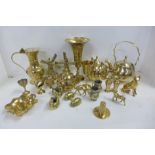 A collection of brassware**PLEASE NOTE THIS LOT IS NOT ELIGIBLE FOR POSTING AND PACKING**