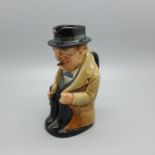 A small Royal Doulton Winston Churchill character jug