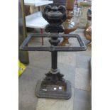 A Victorian style cast iron stick stand