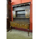 A George II style oak dresser