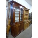 A Victorian mahogany bookcase