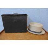 A Christy's top hat, boxed