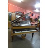 A late Victorian John Broadwood & Sons of London rosewood large grand piano, 99cms h, 197cms l,