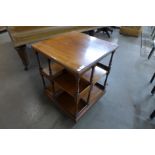 A Victorian mahogany revolving bookcase