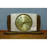 A vintage Metamec mantel clock