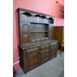 A George III style oak dresser